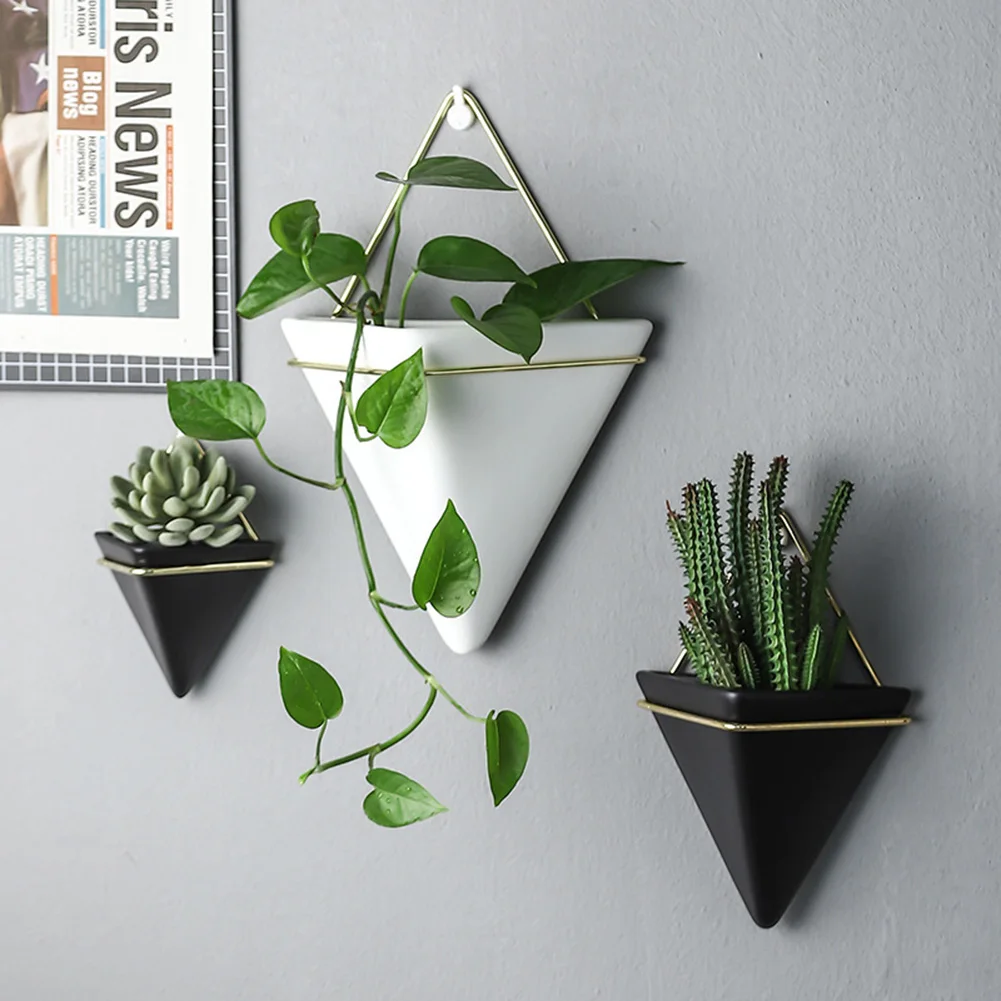 Wall Mounted Flower Pot, Hanging Vases, Self Water-Absorbing Planter, Room Decoration, Drop Shipping, New