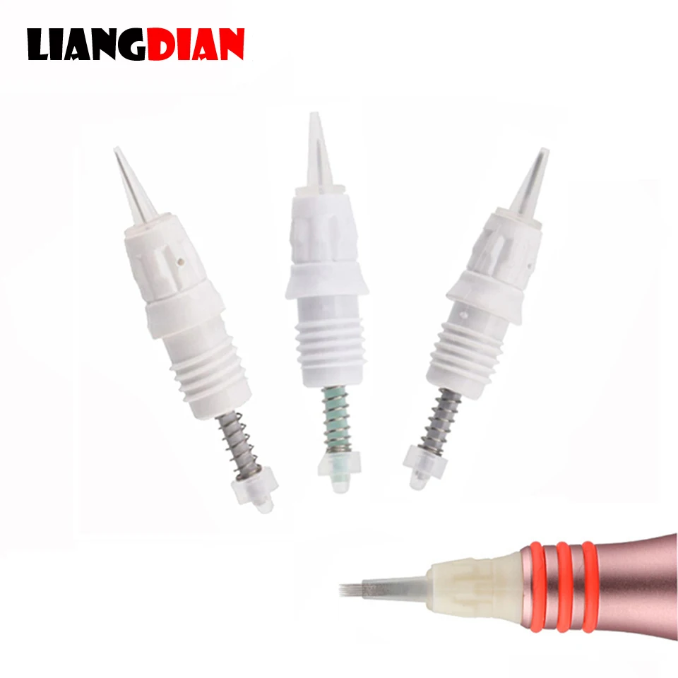 

10 шт./лот одноразовый 9 мм винтовой картридж с иглой для тату машинки Charmant 3/4 Artmex ручка для перманентного макияжа губ глаз MTS бровей