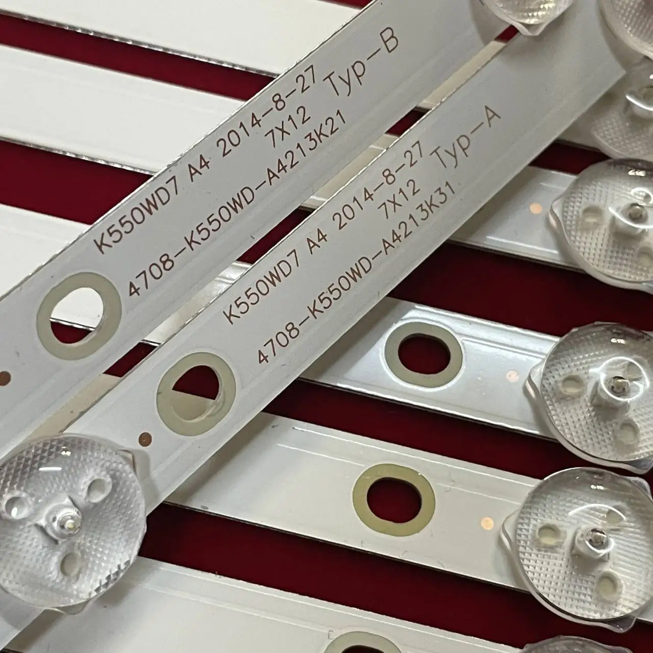 12 قطعة LED Srip 6 مصباح ل K550WD7 4708-K550WD-A3213K31 4708-k550wd-a3213k21 55PFF5201 55PUF6051 55PUF6056/T3 55PFT6100 LE55D8800