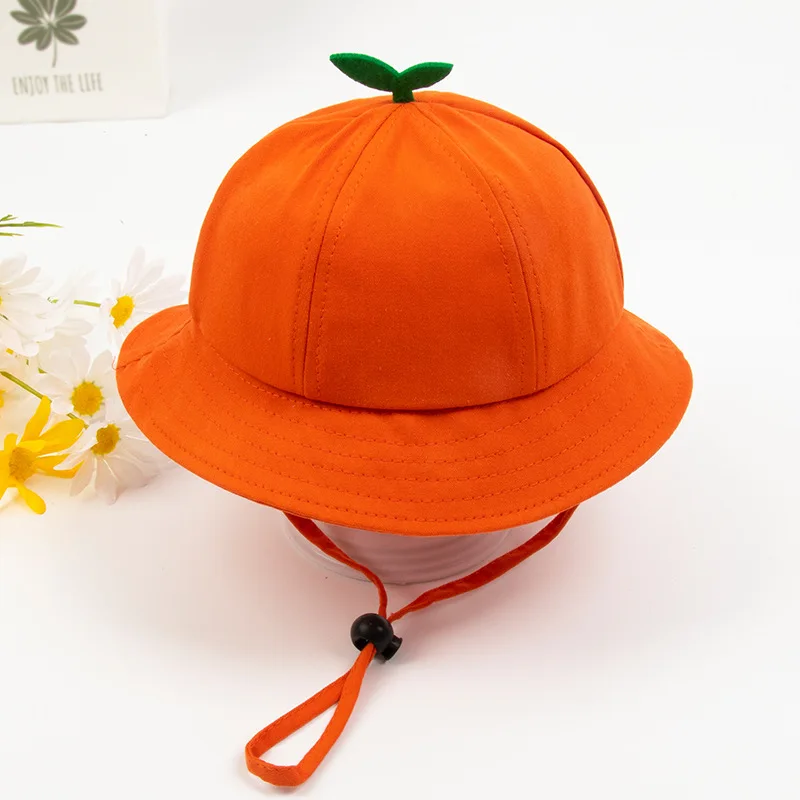 Boys Girls Bucket Hats Summer Breathable Cotton Bucket Hat Cute Little Grass Baby Hat Solid Color Infant Toddler Sun Beach Cap