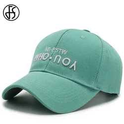 FS Trendy Yellow Green Reverse Letter Baseball Hat Streetwear Face Caps Brand Men Women Summer Sunshade Golf Cap Gorras Hombre