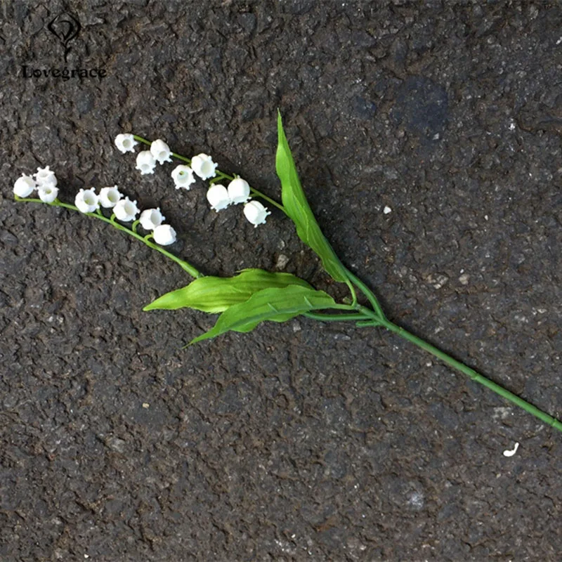 Lovegrace Convallaria Boeket Bruidsmeisje bos Bloemen Drop Verzending Bridal Lelie van de Vallei Bloem DIY Thuis Bruiloft Decor