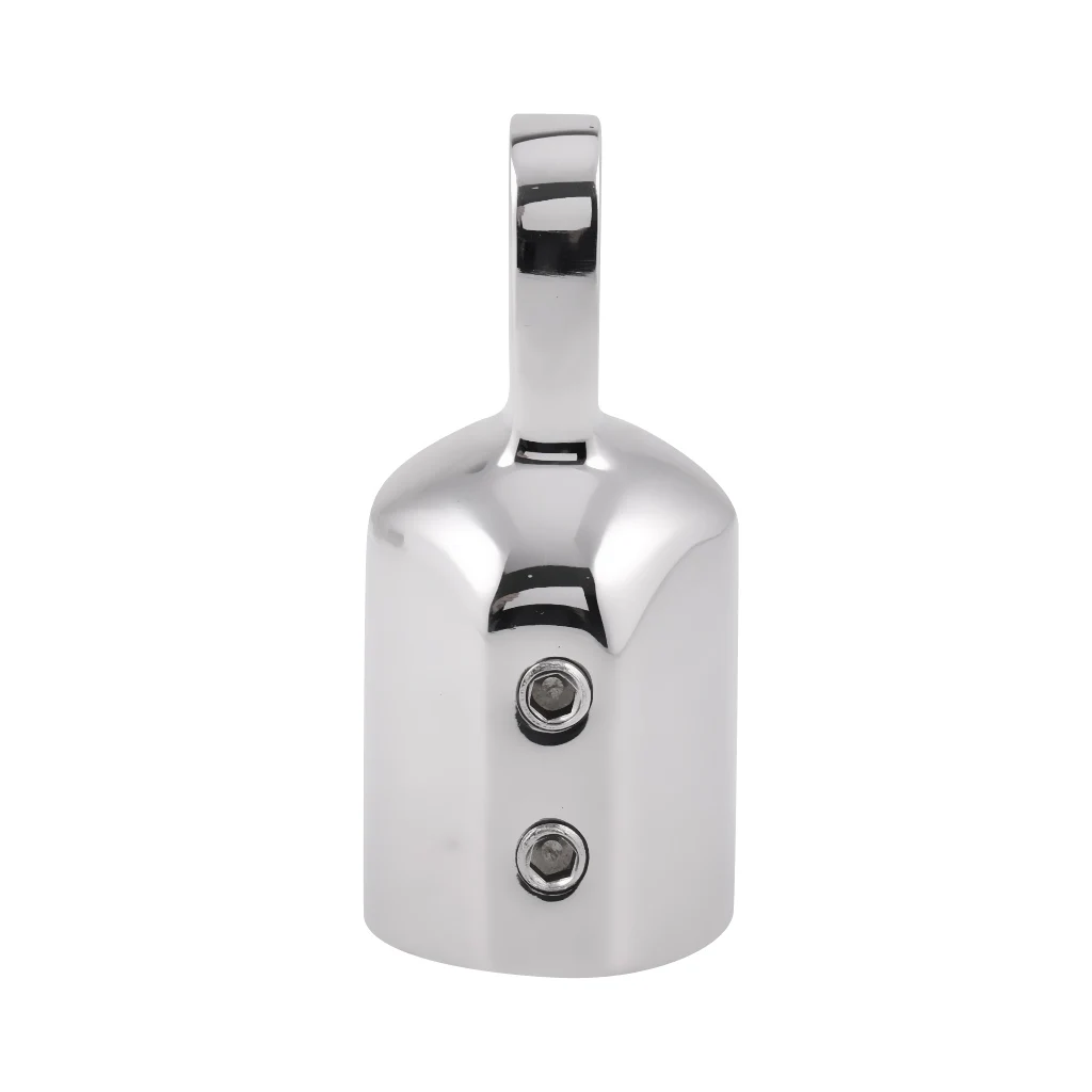 2 Pieces Marine Stainless Steel Eye End Cap Bimini Top Fitting Hardware 22mm