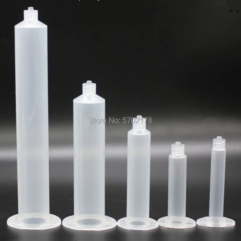 20pcs Industrial Syringe Anti-corrosion Dispensing Syringe Transparent Small Capacity  US type Syringe