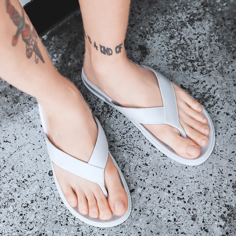 Men Sandals Summer Beach Shoes Roma Leisure Breathable Gladiator Sandals Male Shoes Adult Flip Flops Shoes White Zapatos Hombre