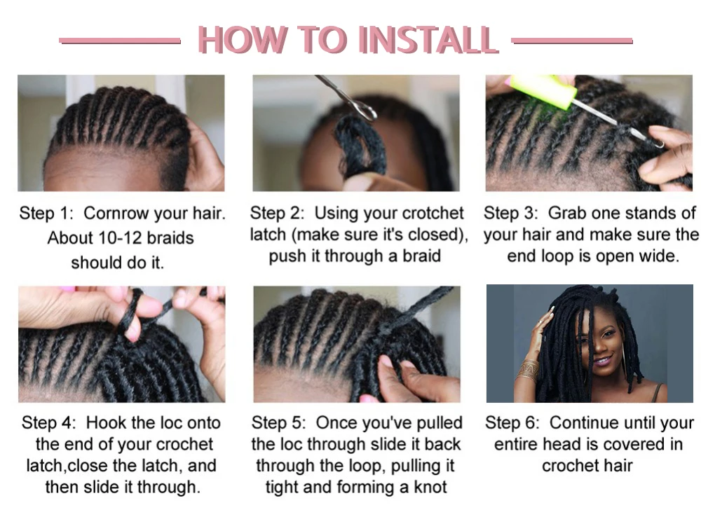 Gypsy Locs Synthetische Goddess Faux Locs Häkelhaar Weiche Zöpfe Dreadlocks Lockige Twist-Flechthaare für Frauen Schwarz 15 Stränge – Detail 21
