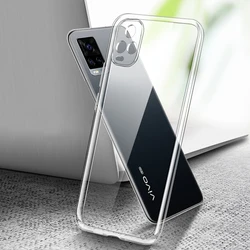 Clear Phone Case for VIVO Y21 Y21S Y33S 2021 Soft TPU Camera Lens Protection Transparent Back Cover Y33 S Fundas Coque Armor Bag