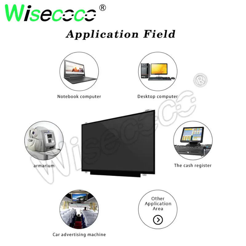 Imagem -02 - Wisecoco 14 Polegada Tela 1920x1080 Fhd Tft Lcd Display Portátil Tablet Raspberry pi Edp 30 Pinos Placa de Motorista