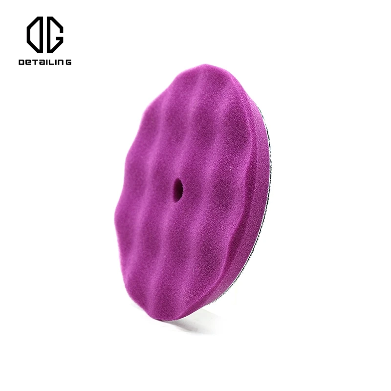 5 inch Newest Wave Sponge Auto Care Purple Cutting Pad 5inch Foam Buffing and Polishing Pad