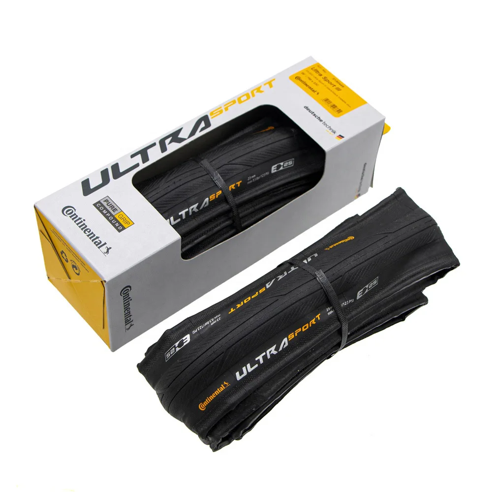 Continental Road Tire 700x25C/28C/23C Ultra Sport III & GRAND Sport Race Black Yellow Road Bike Clincher Folding Gravel Tire