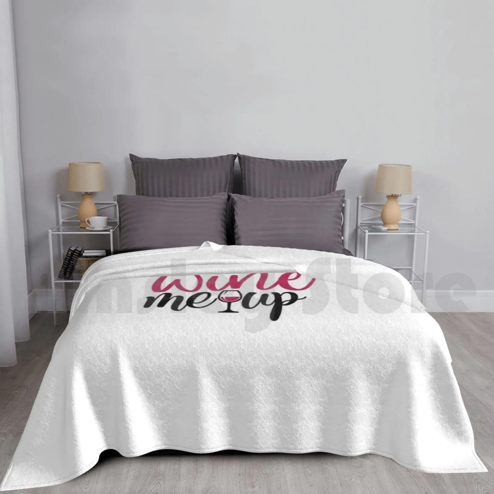 Wine Drinker Gift , Wine Me Up Blanket For Sofa Bed Travel Red Wine Wine Lover Wine Tasting Wine Oclock White