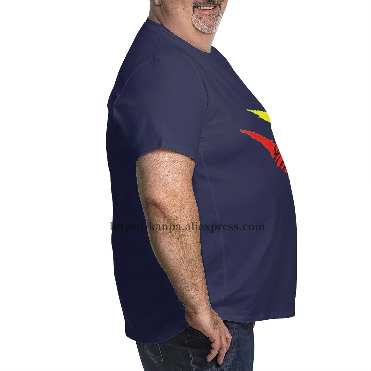 Colorful Lion Paw Men Plus Size T Shirts Men's Oversized T-shirt Short Sleeve Breathable Tops Tee Summer Large Loose Tees 6XL