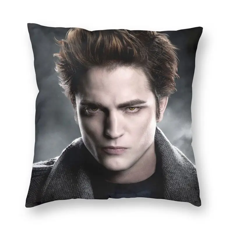 The Twilight Saga Cushion Cover 45x45 Decoration 3D Print Edward Cullen Throw Pillow Case for Car Double Side