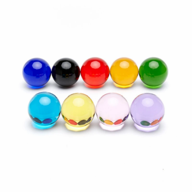 30mm/40mm 1 Piece All Colors Glass Crystal Smooth Ball Paperweight Ball With Safe Package For Home Office Decoration