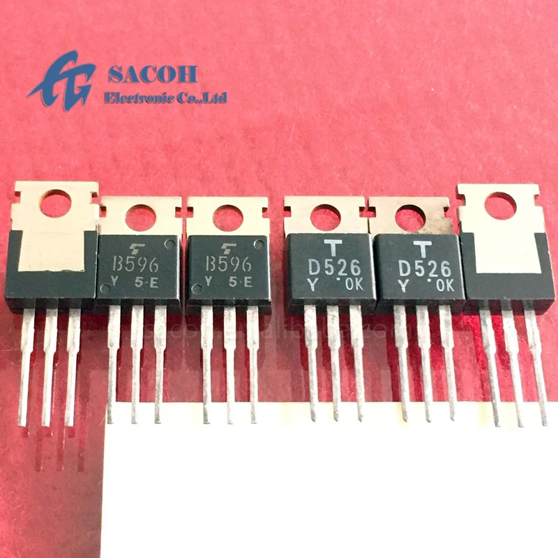 Refurbished 10Pairs(20Pcs)/Lot 2SD526-Y D526-Y 2SD526 + 2SB596-Y B596-Y 2SB596 OR 2SD525 2SD525-Y + 2SB595 2SB595-Y TO-220