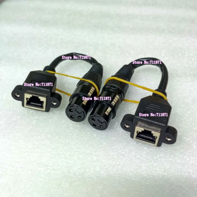 8P Rj45 XLR تمديد الحبل أنثى XLR شبكة كابل تمديد ثقب المسمار Rj45 XLR تمديد 3P مدفع أنثى RJ45 XLR تمديد كابل