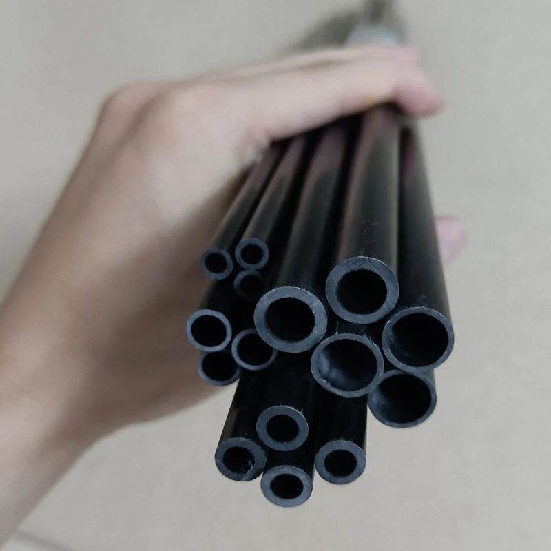 4PCS ODxID 16x14mm 12x10mm Black Glass Fiber Tube Hollow Fiberglass Rod Lenght 500mm Process Model Design Insulation Material