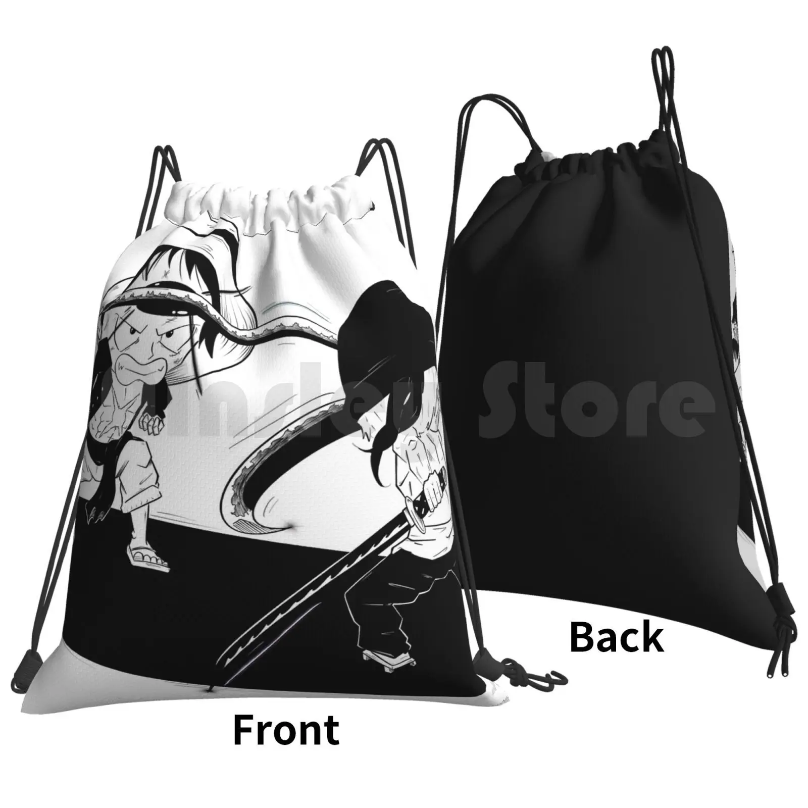 Hero Fight-Manga Style Backpack Drawstring Bags Gym Bag Waterproof Anime Fight Pop Art Nerd Manga Hero Superhero