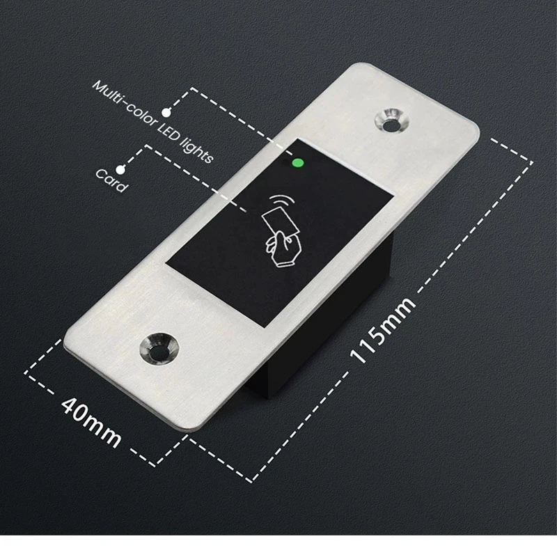 Metal Waterproof Outdoor Use Embedded Biometric Fingerprint Access Controller Standalone RFID Card Door Access Control System