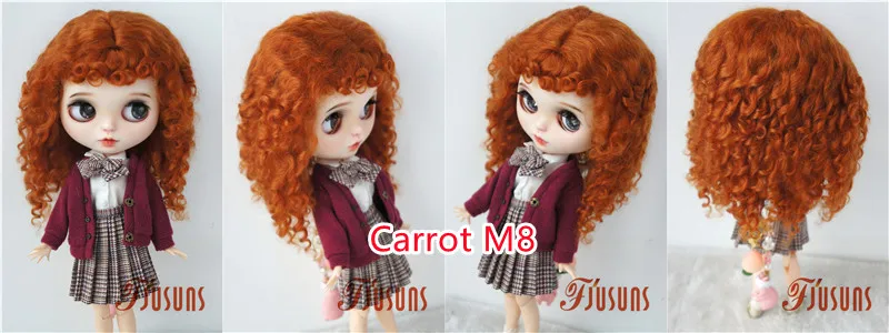 D28002 Extremely Longe Curly Monghanjuc Mohair BJD Wigs 6-7' 7-8' 8-9' 9-10' 1/6 1/4 1/3 YOSD MSD SD DOD QBaby Blythes Hair