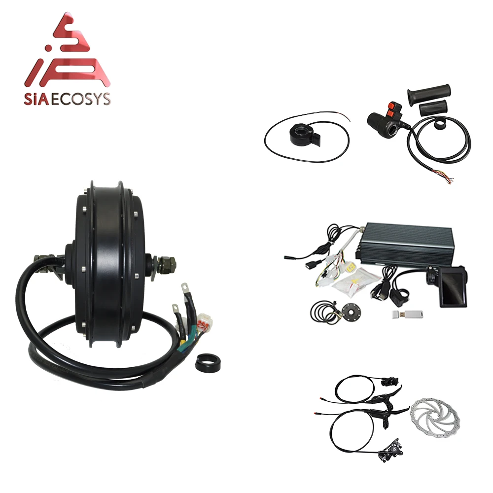 

QS 205 3000w spoke hub motor +TFT color display speedometer and Sabvoton Controntroller 150A SVMC72150