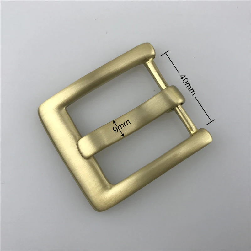 40mm Single wide Prong Square Belt Buckle brass solid replacement buckle Fits any belt 1 1/2\