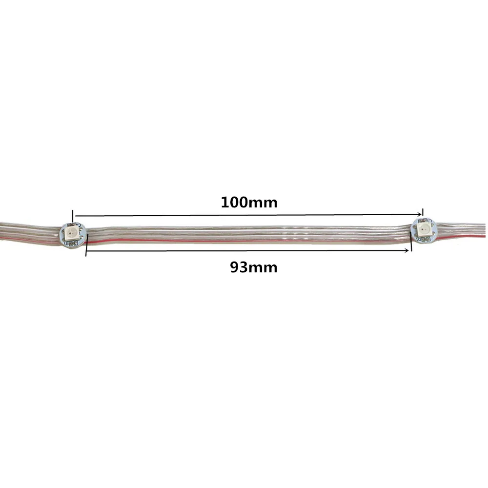 Garland on Window WS2812B Pre-Soldered Leds LED Module String Nodes 10cm Wire Soldering Tape Matrix Christmas Tree Lighting