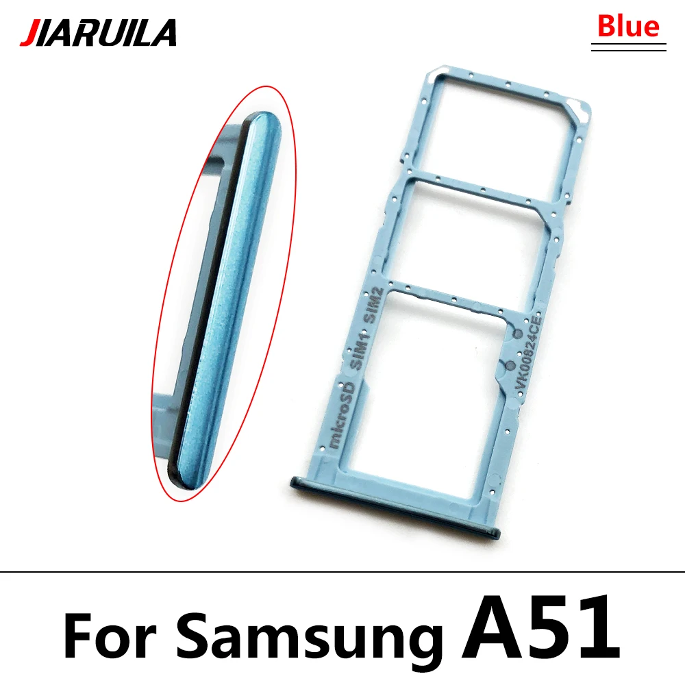 SIM-Karten fach für Samsung A12 A31 A51 A71 A125F Dual Micro SIM-Kartens teck platz Fach halter SD-Kartenleser Teile – Detail 9
