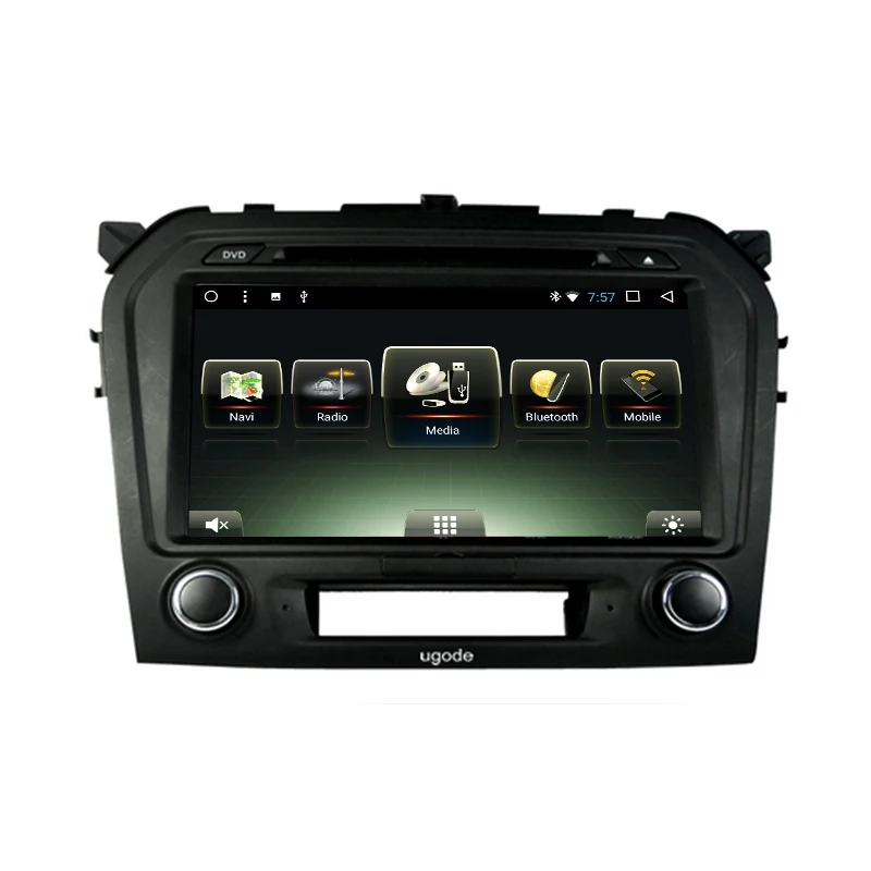 Ugode Car Multimedia Player Android OS 9 Inches GPS Navigation Screen Monitor Bluetooth  For Suzuki Grand Vitara