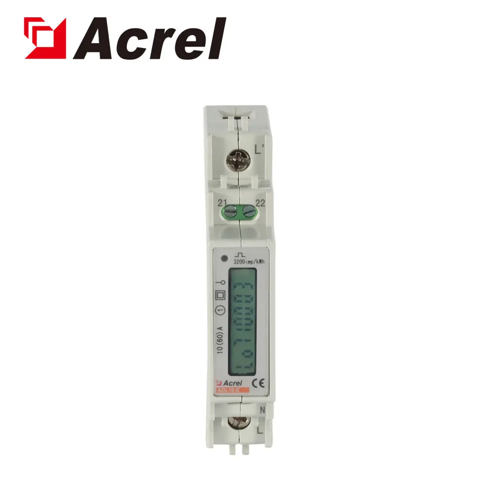 Acrel ADL10-E din rail single phase energy meter single phase din rail kwh meter RS485 Communication