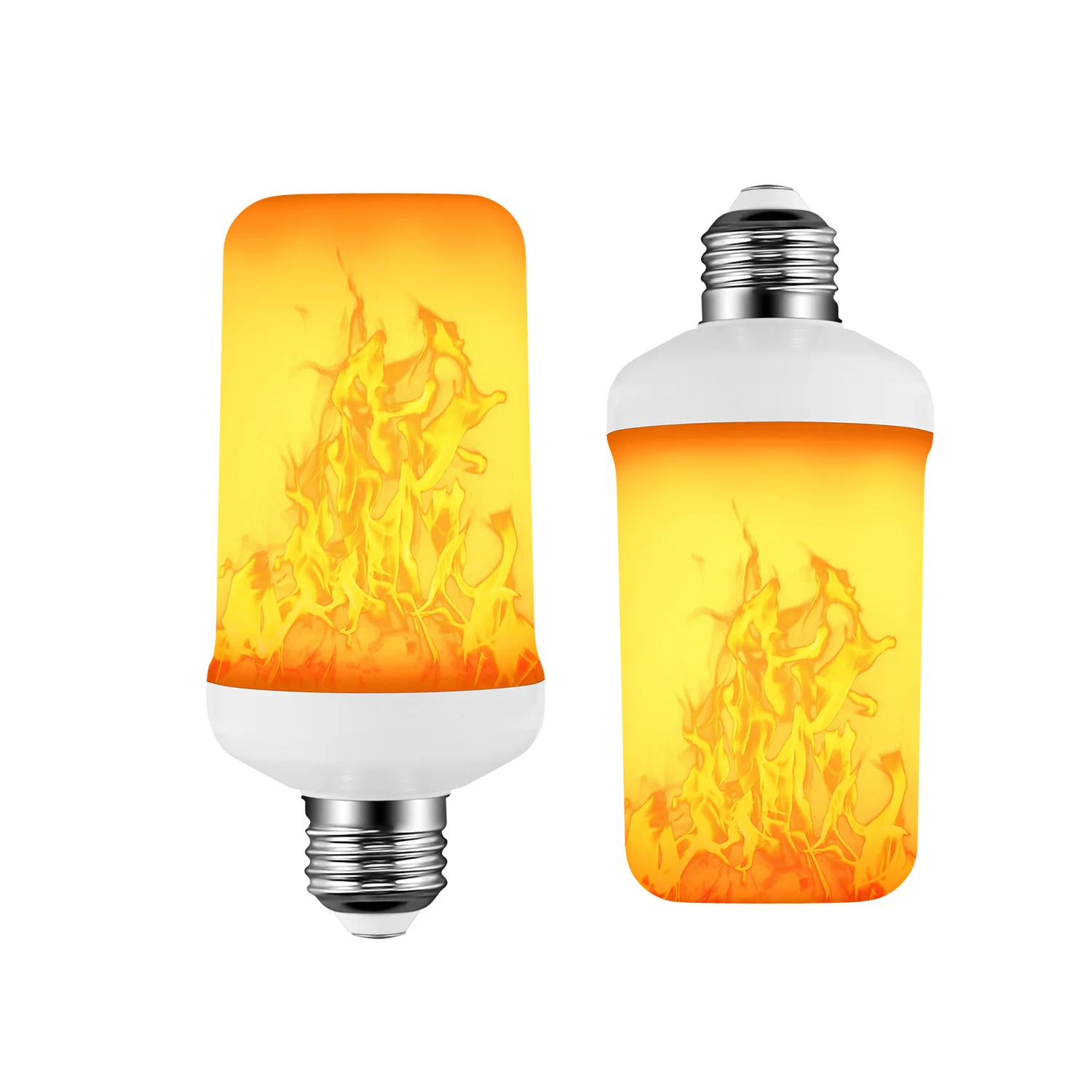 4 mode Flame effect decorative bulb LED dynamic flame light E14 E27 B22 Creative corn bulb Flame simulation effect Night light