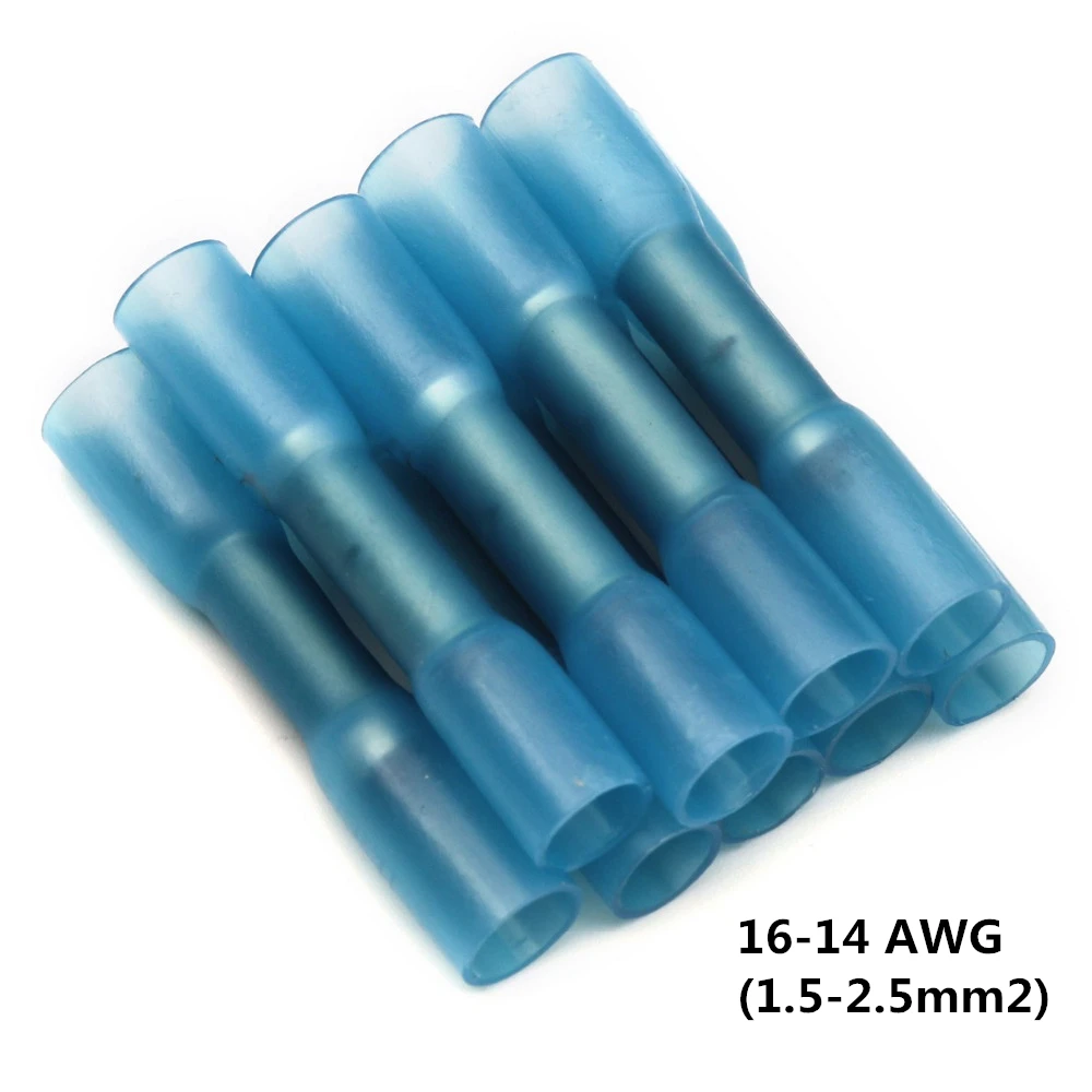 10/20/30/50PCS Schrumpf Isolierte Butt Anschlüsse Splice Elektrische Crimp Terminals Wasserdicht AWG 22-18 AWG 16-14 AWG 12-10 – Detail 11