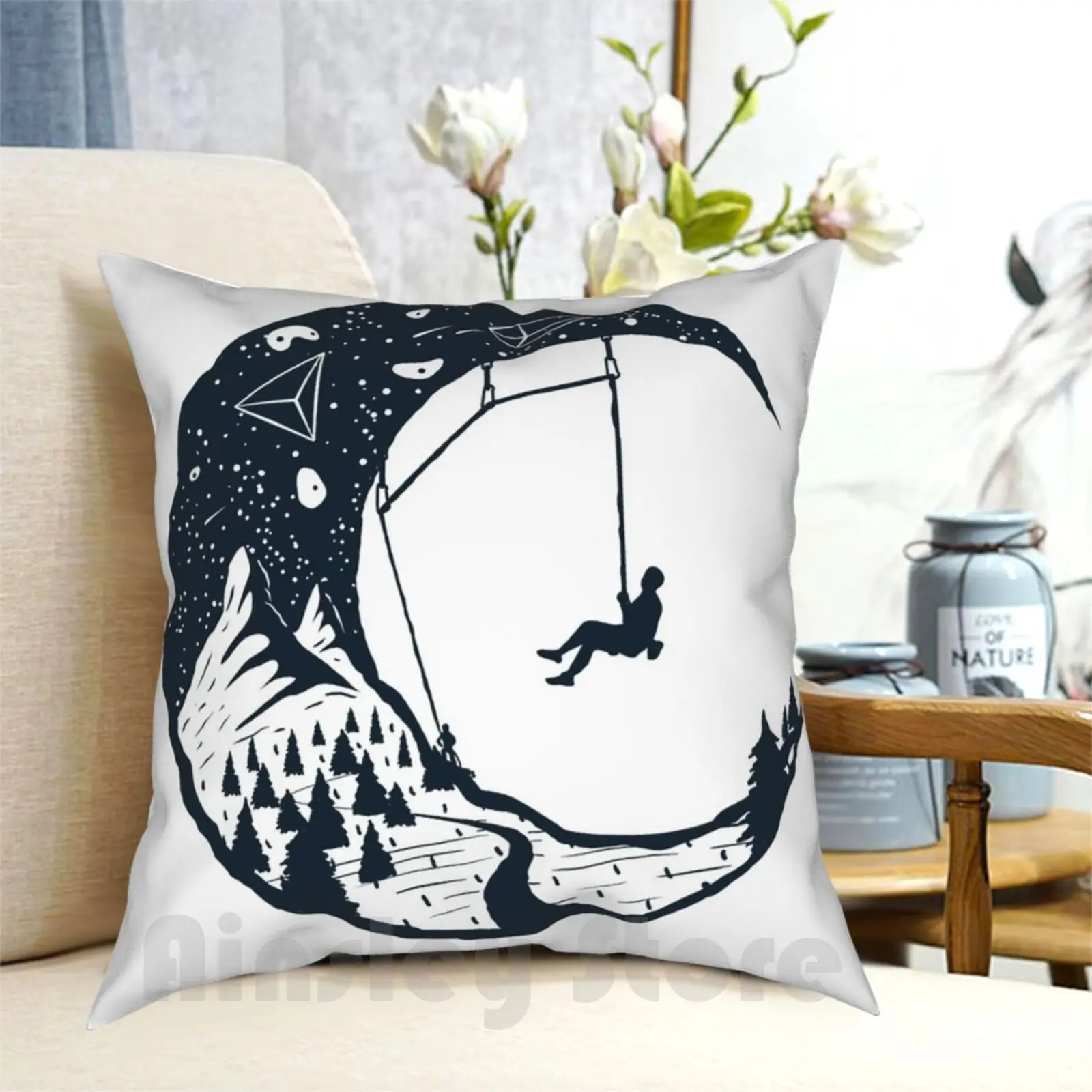 Climber'S Sky | Climbing Pillow Case Printed Home Soft Throw Pillow Climbing Bouldering Climbing Climb Sports Gri Gri