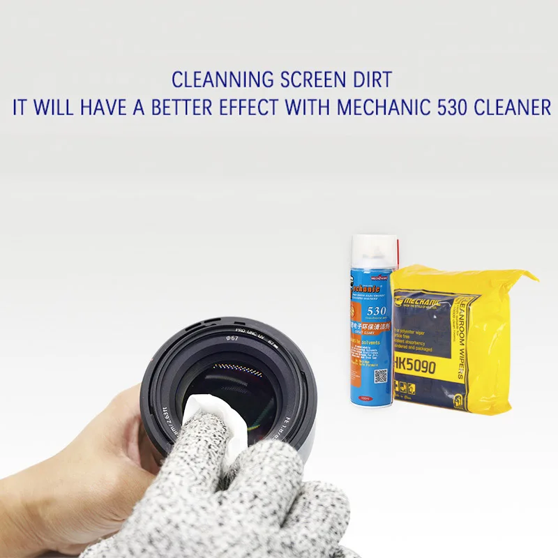 Mechanic Soft Cleanroom Wiper High Microfiber Anti-static Non Dust Cloth for Phone Pad Tablet Camera PC Screen Cleaning HK5090