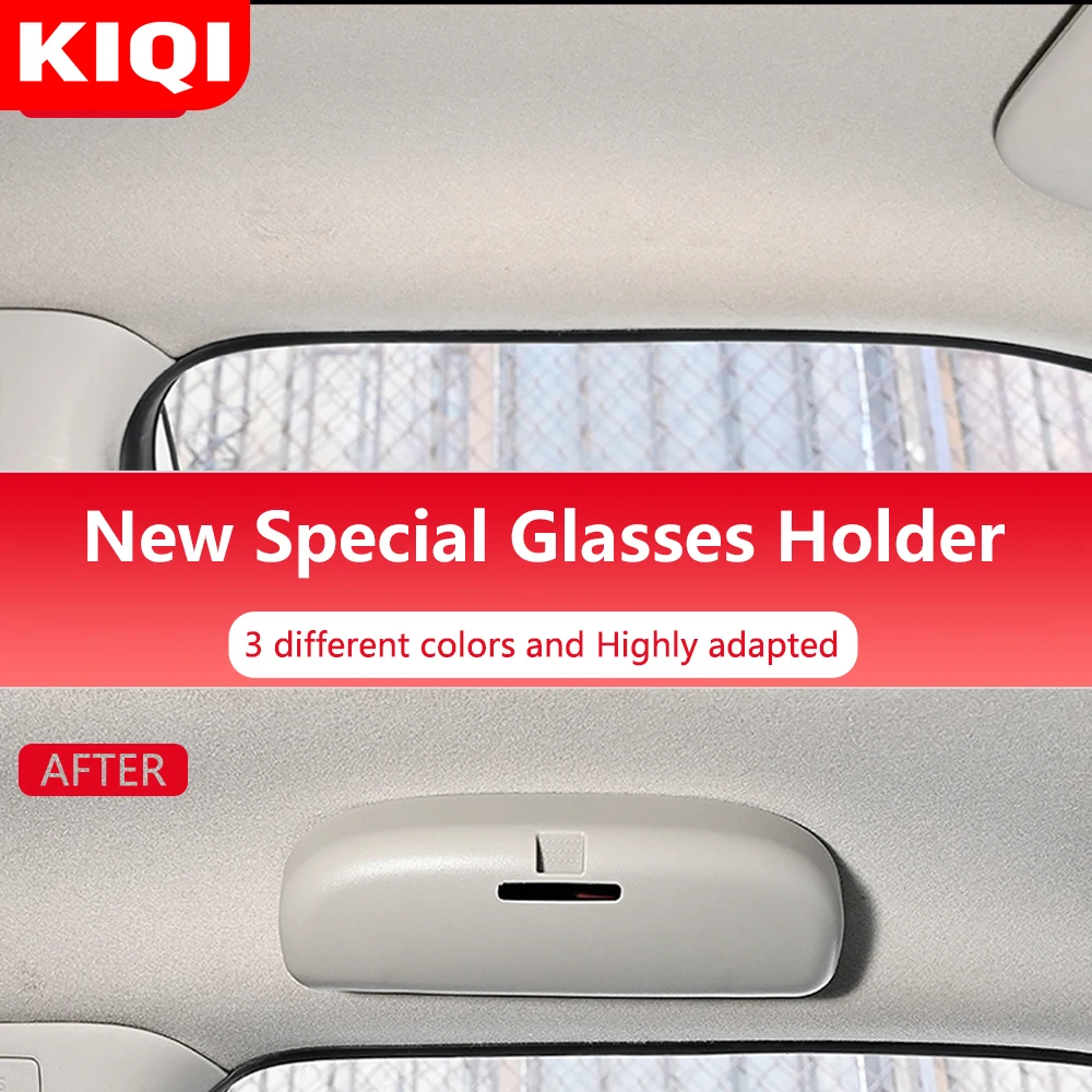 KIQI New Upgrade Car Glasses Case for Citroen C2 C3 C4 C5 2005 - 2021 Glasses Holder Sunglasses Storage Box