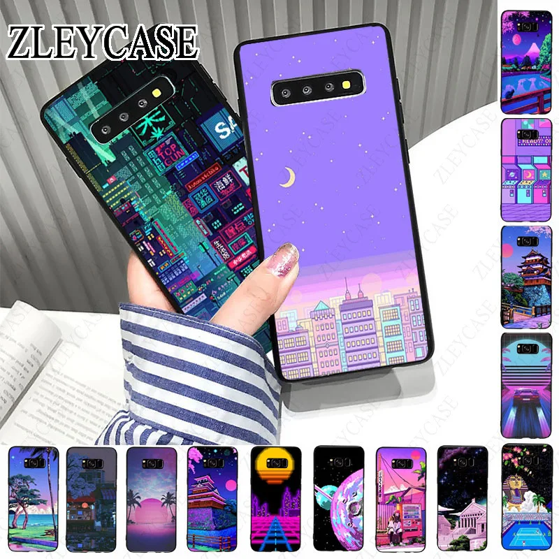 Art Pixel Aesthetic Phone Cover For Samsung Galaxy S24ULTRA S23ULTRA S21FE S21+ S24+ S22ULTRA S20PLUS s20ULTRA S20FE case