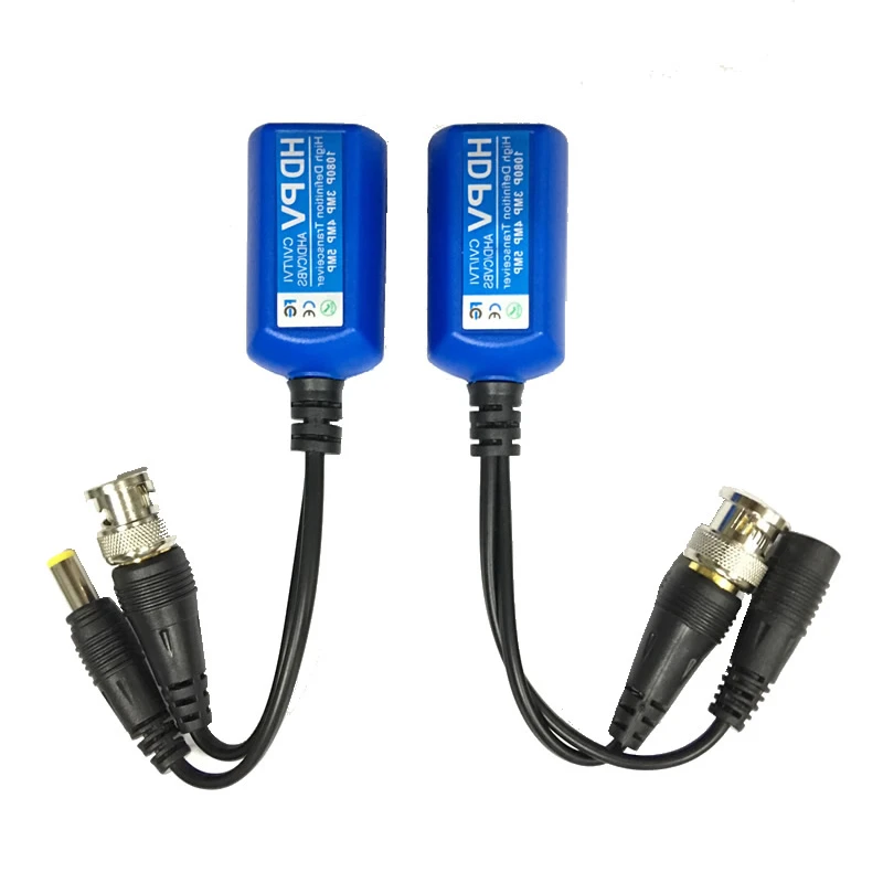 5 Pairs 5MP CCTV Video Balun Coax BNC Video Power Balun Transceiver Connectors to CAT5e 6 RJ45 Connector