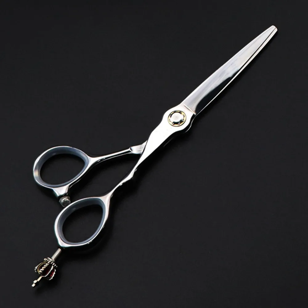 Customize logo JP 440c steel 6 inch Crown bearing hair cutting scissors haircut barber haircutting shears hairdressing scissors