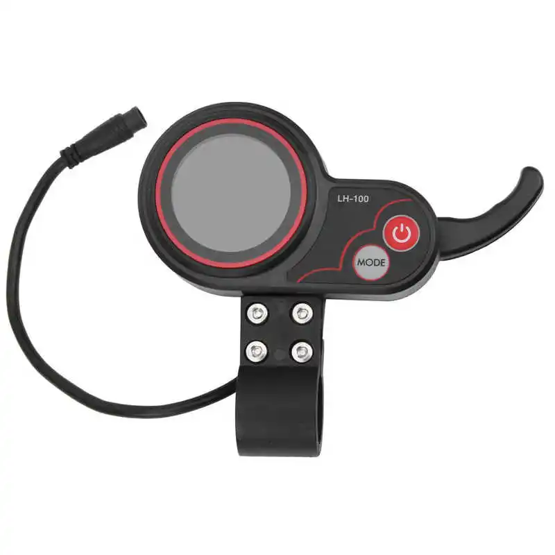 LH100 24V/36V/48V/60V E-bike Display Thumb Throttle 2 in 1 Speedometer Control Panel for Electric Bike Scooter E-bike Accessory