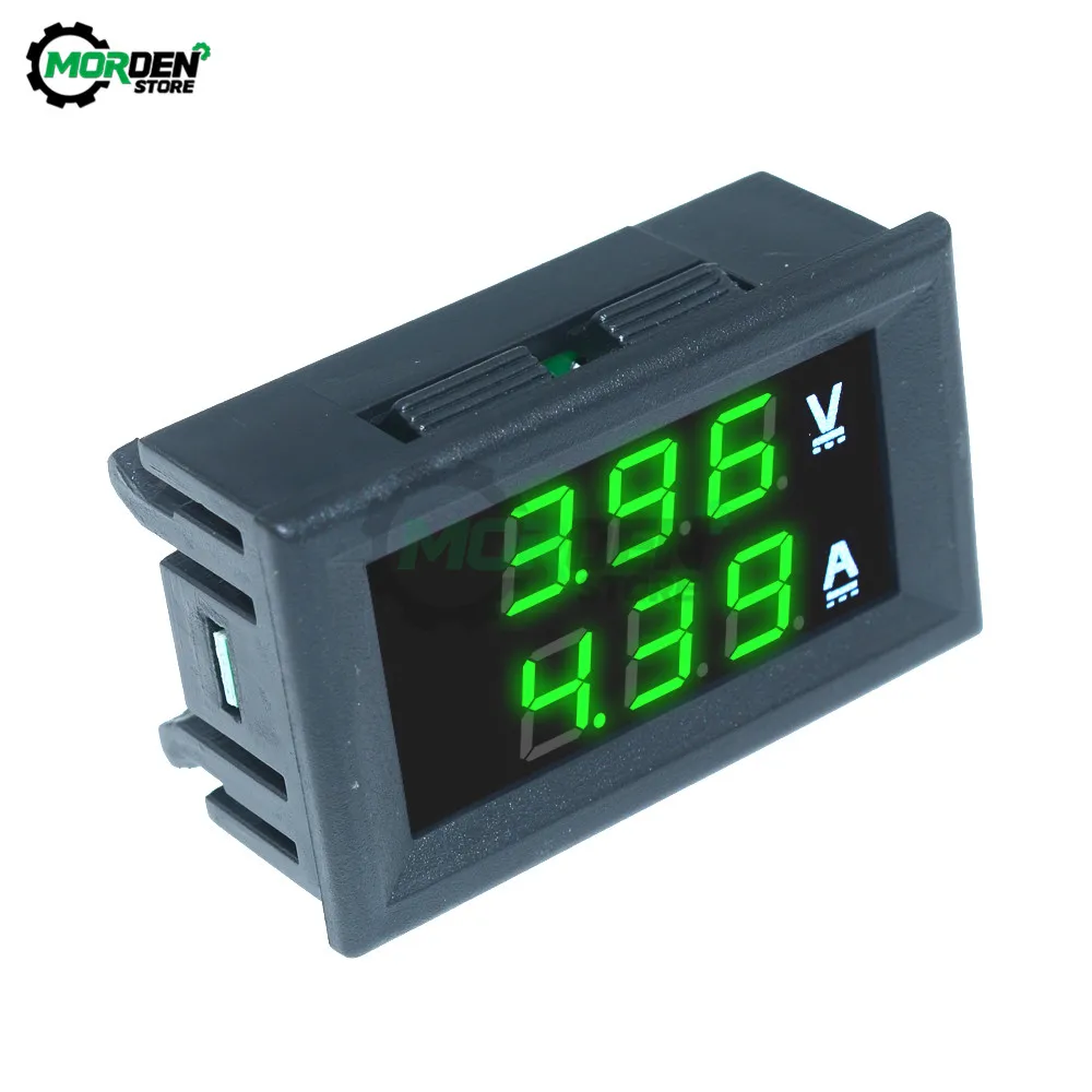 0.56Inch LED Digital Voltmeter Ammeter DC 0-100V 10A 50A 100A Panel Amp Volt Voltage Current Meter Tester Detector for Auto Car