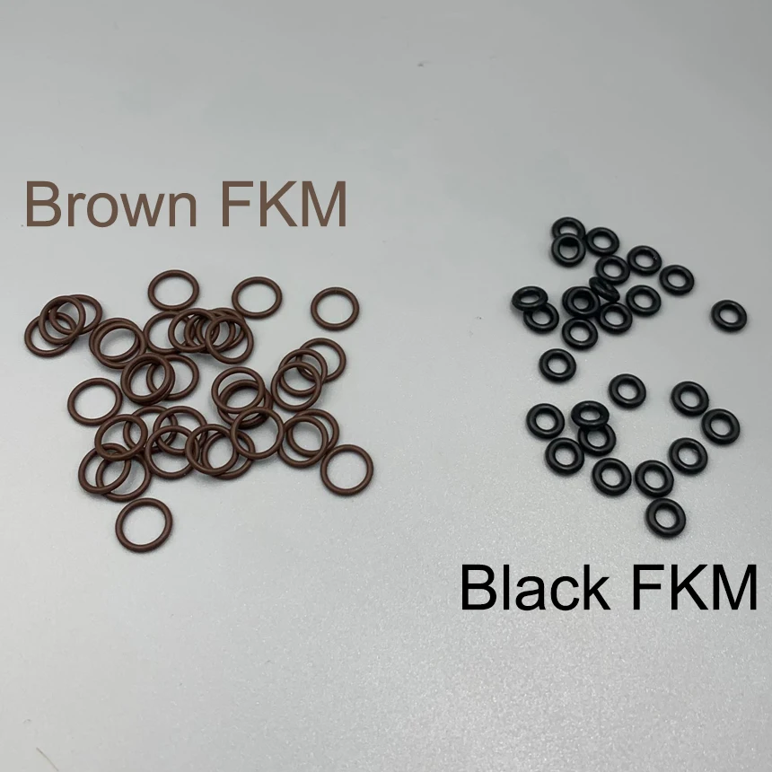 

11mm 12mm 13mm 14mm 15mm 16mm 17mm 18mm Outside Diameter OD 1mm Thickness Black Brown FKM Fluororubber Seal Washer O Ring Gasket