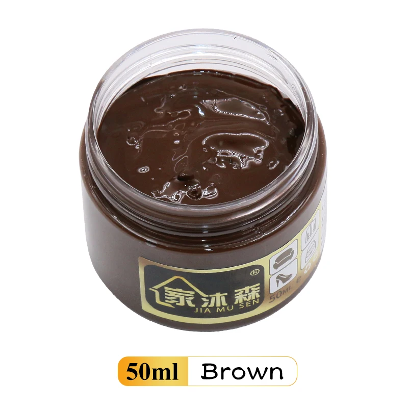 Brown Leather Cream 50ml Leather Restoration Holes Scratch Cracks Leather Sofa Bags Shoes Clothes Shoe Cream Acrylic Paint