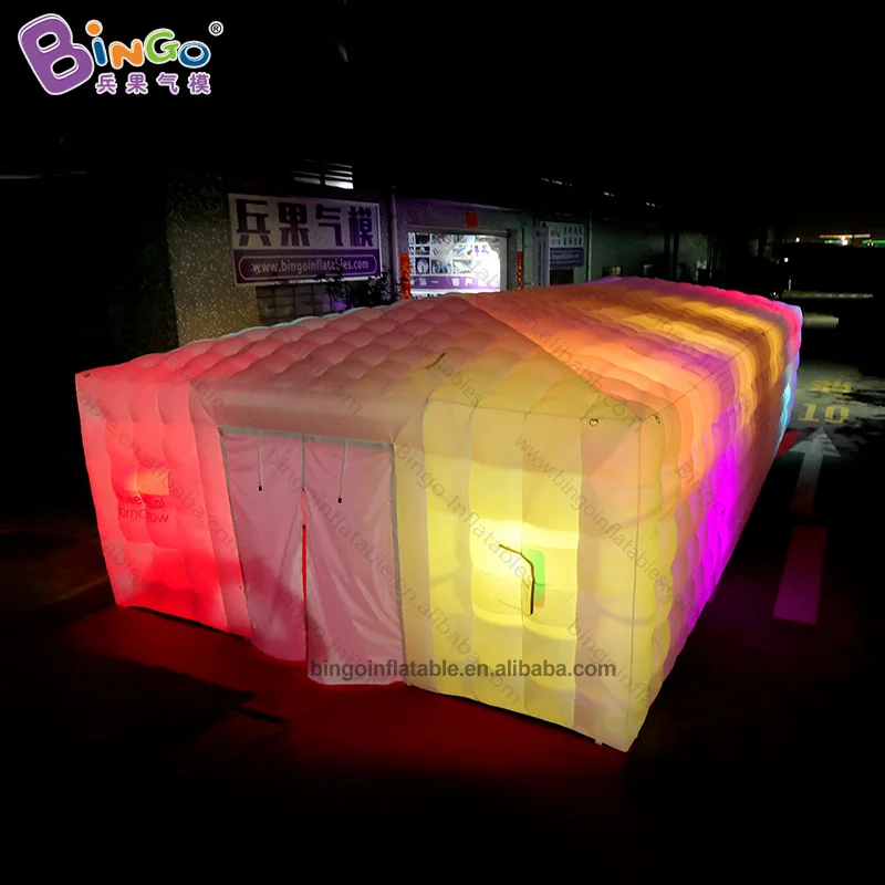 Free Shipping Customized 12x5.5 Meters Giant Inflatable Wedding Tent / Inflatable Party Tent With Led Lighting Toy Tents