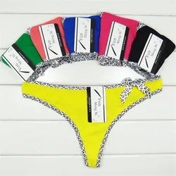 Hot Selling 1pc/lot Women's Cotton Panties Girl Briefs Sexy Thong Low-waist Ladies Underwear T Passion 87271
