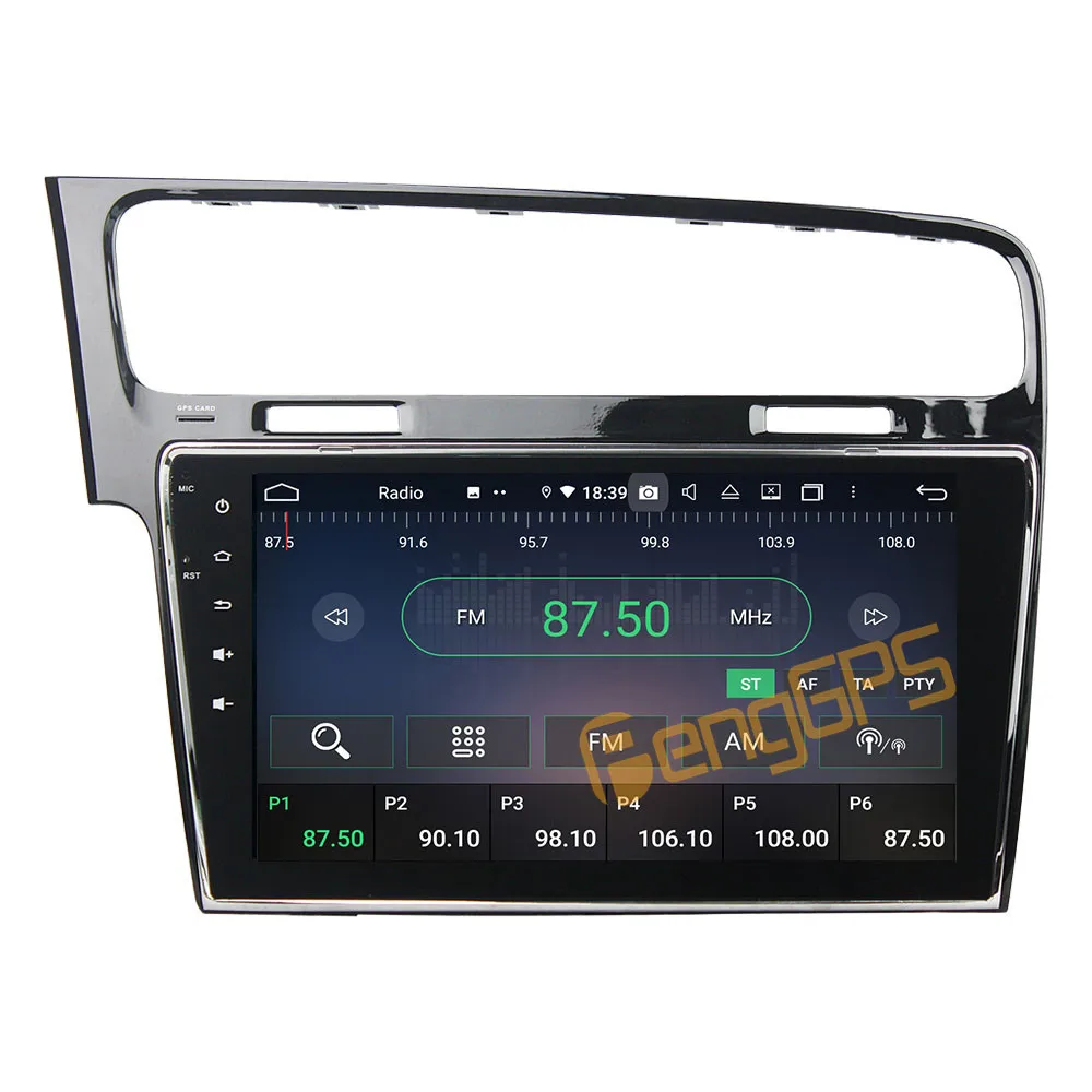 ل VW Volkswagen Golf 7 2013 - 2017 راديو السيارة الاندورويد ستيريو مشغل وسائط متعددة 2 الدين Autoradio لتحديد المواقع والملاحة PX6 وحدة الشاشة