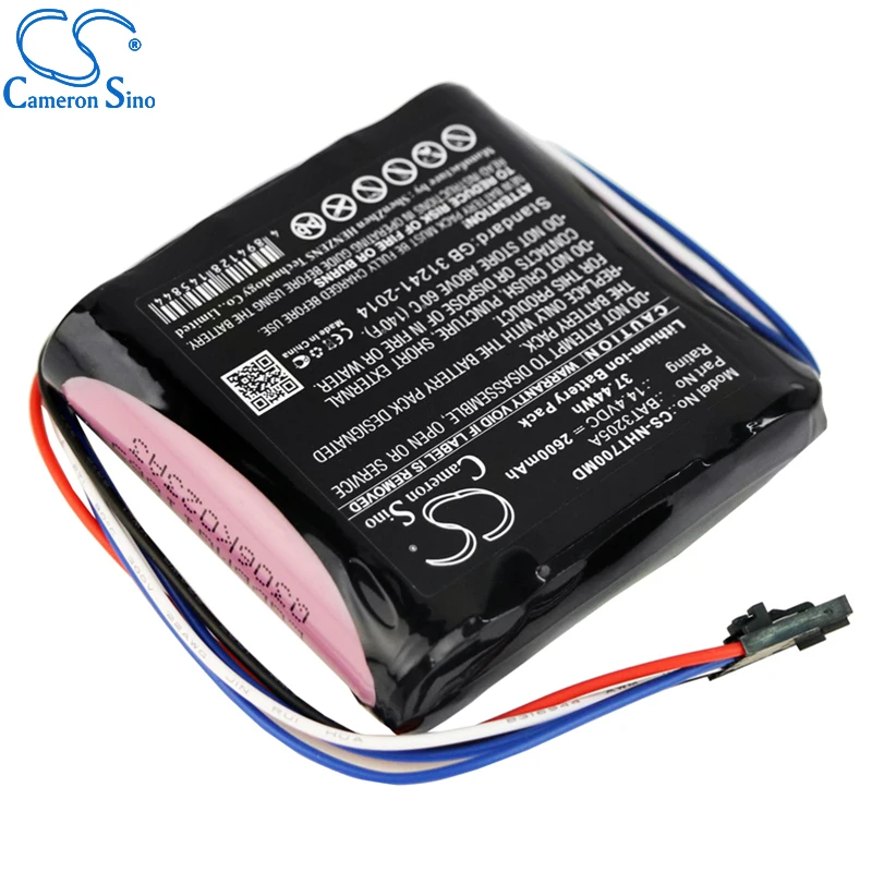 CameronsinoバッテリーニューポートHT70人工呼吸器は、ニューポートBAT3205A医療交換用バッテリー2600mah/37.44Wh 14.40vリチウムイオン