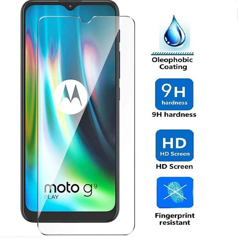 Protective Glass Film For Motorola Moto E6s E6 E5 E4 Plus Z4 Z3 Play Z2 Force Screen Protector Tempered Glass For Moto G9 Play