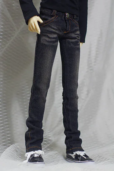 1/4 1/3 BJD clothes black pants Washed pleated jeans for BJD/SD MSD SD13 SD17 SSDF ID72 HID strong Uncle doll accessories C0176