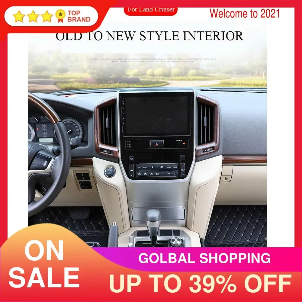 Aftermarket Dashboard For TOYOTA LAND CRUISER LC200 2008-2020 VX GX VXS Android Tesla Style Multimedia Player Radio Head Unit