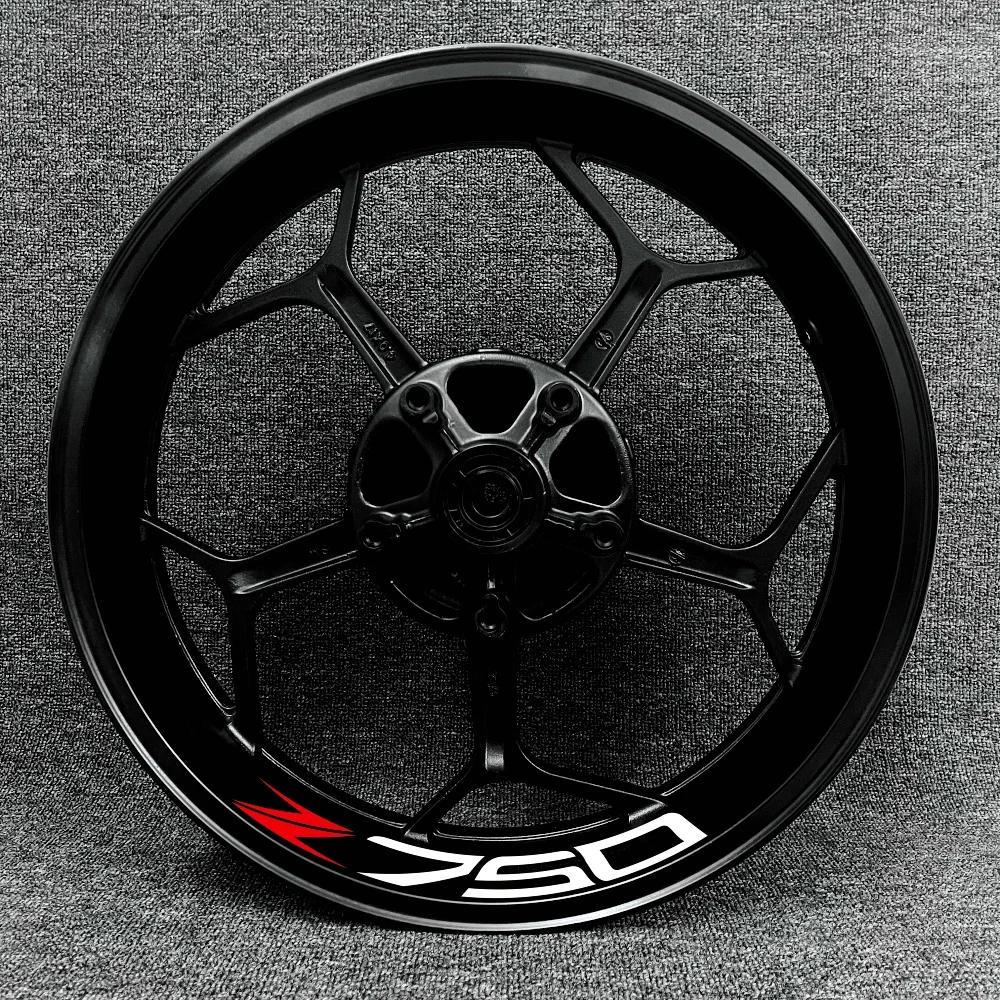Full Set For Kawasaki Z750 Motorcycle Rim Logo Decal Decoration Inner And Outer Wheel Hub Waterproof High Reflective Stickers